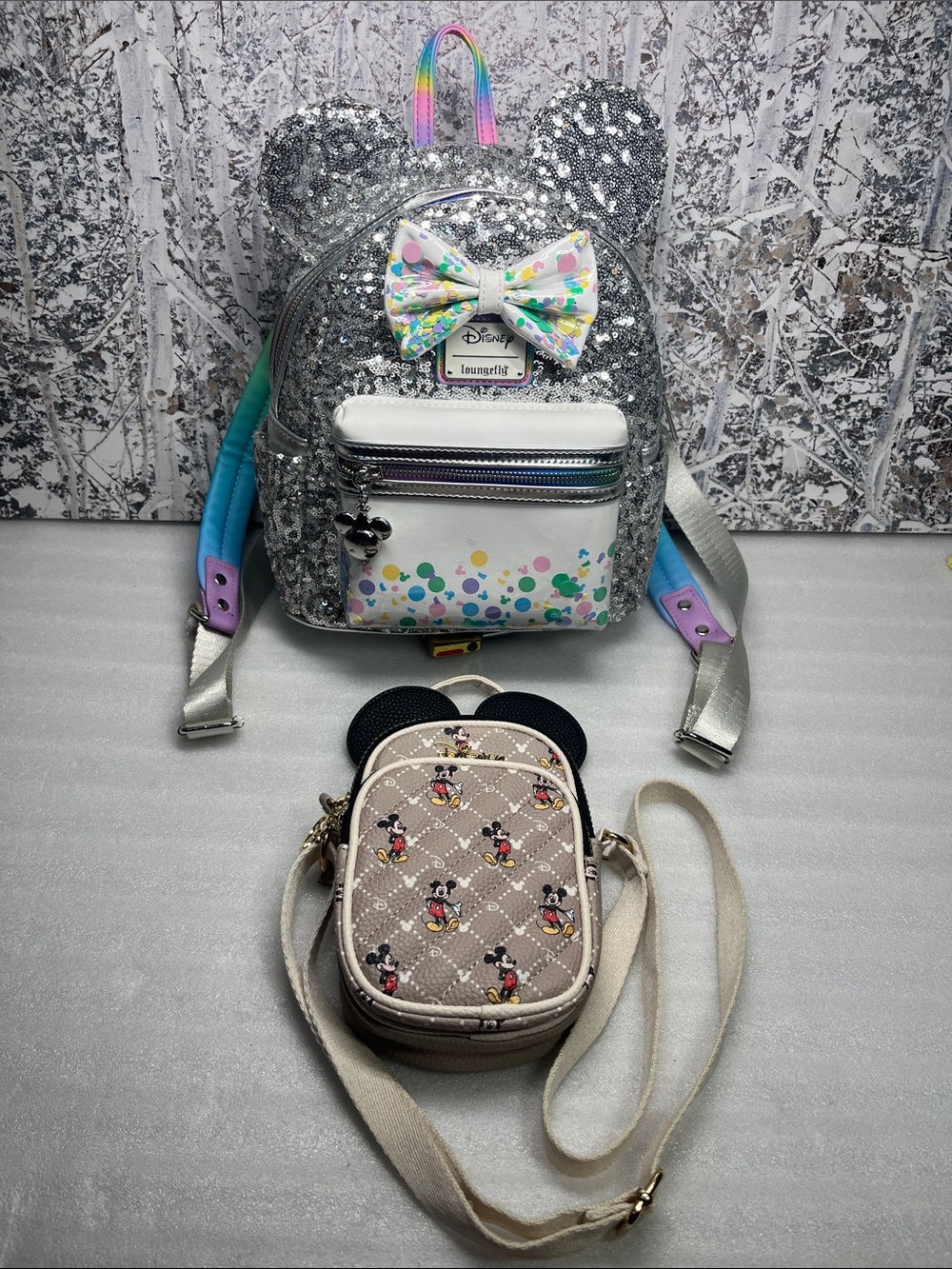 Loungefly Disney Mickey Mouse & Friends Birthday Celebration Mini Backpack